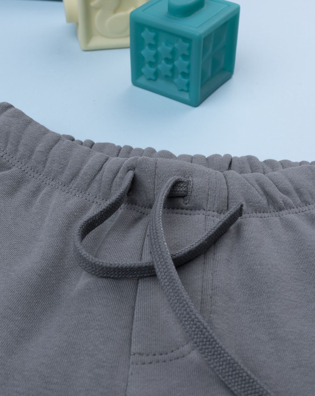 Pantalone felpato bimbo grigio stampato