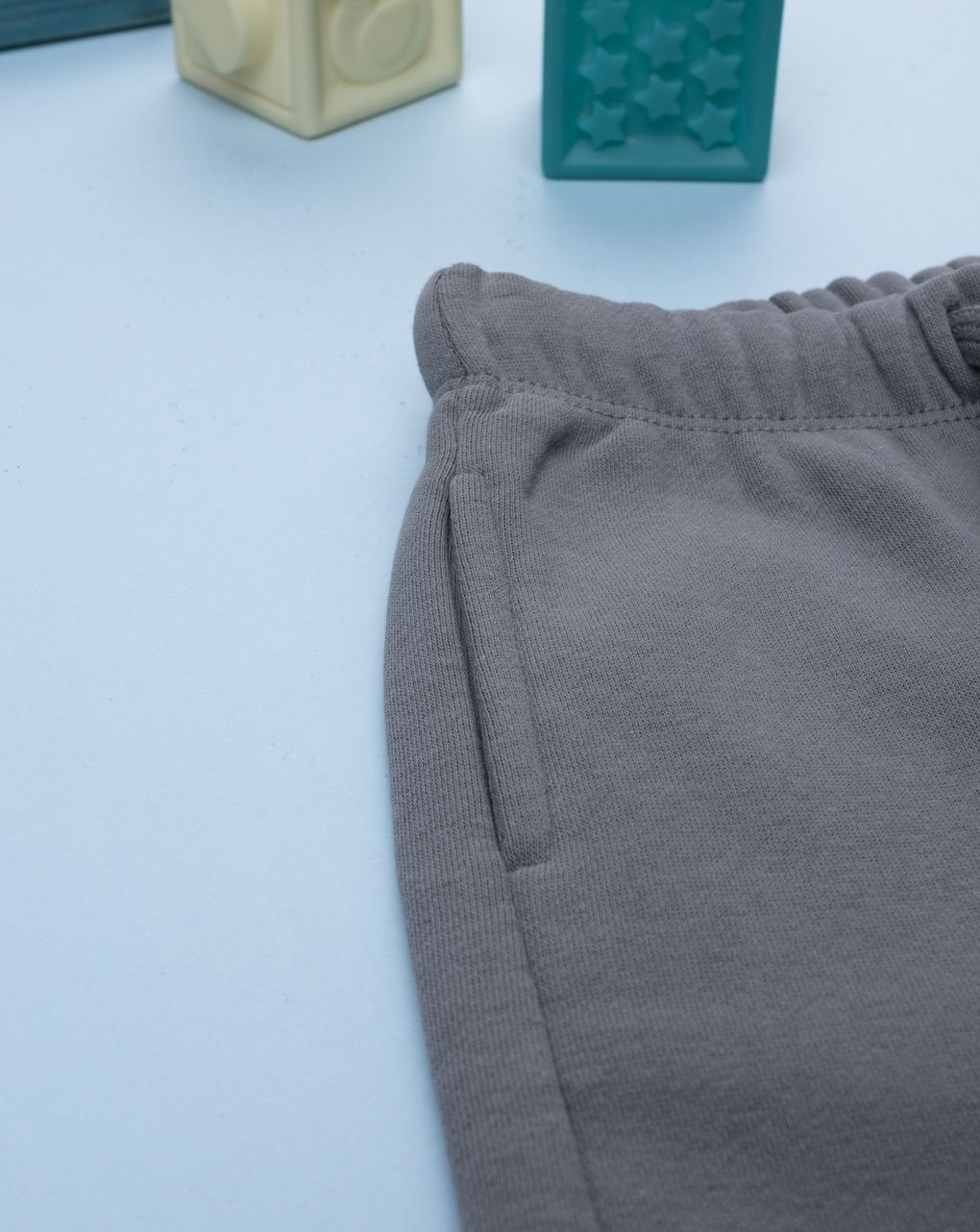 Pantalone felpato bimbo grigio stampato