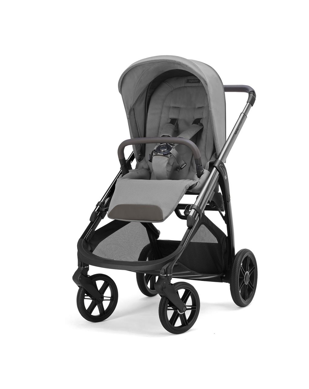 Aptica system quattro - crystal grey con telaio litio e seggiolino auto darwin infant recline evo - inglesina