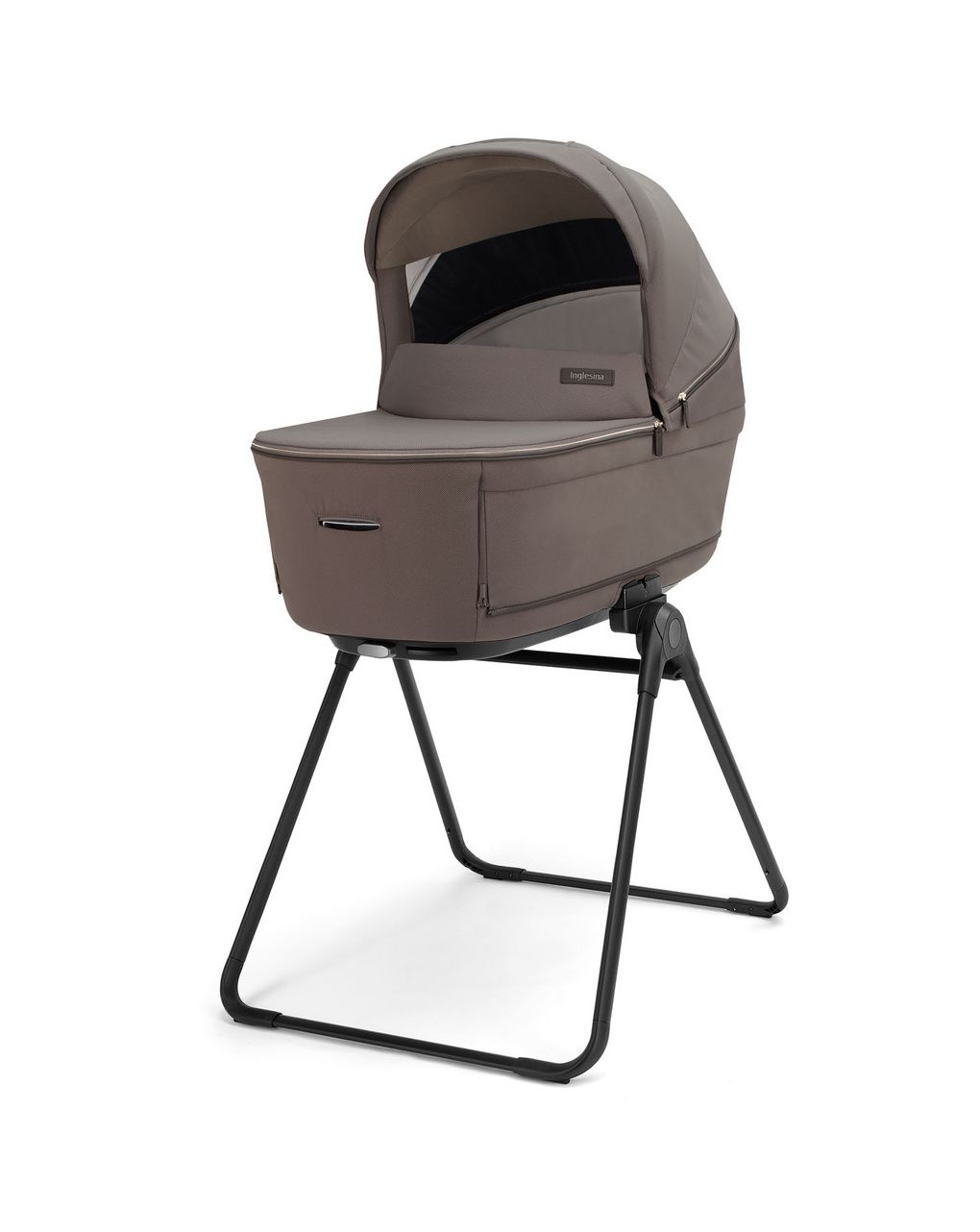 Aptica system quattro - essence mokka con telaio palladio e seggiolino auto darwin infant recline evo - inglesina