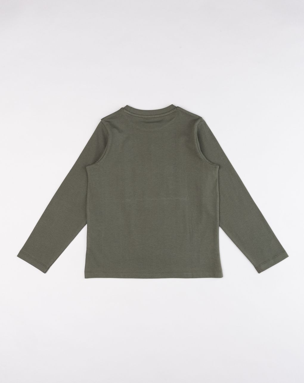 T-shirt manica lunga verde con grafica "mountain" bambino