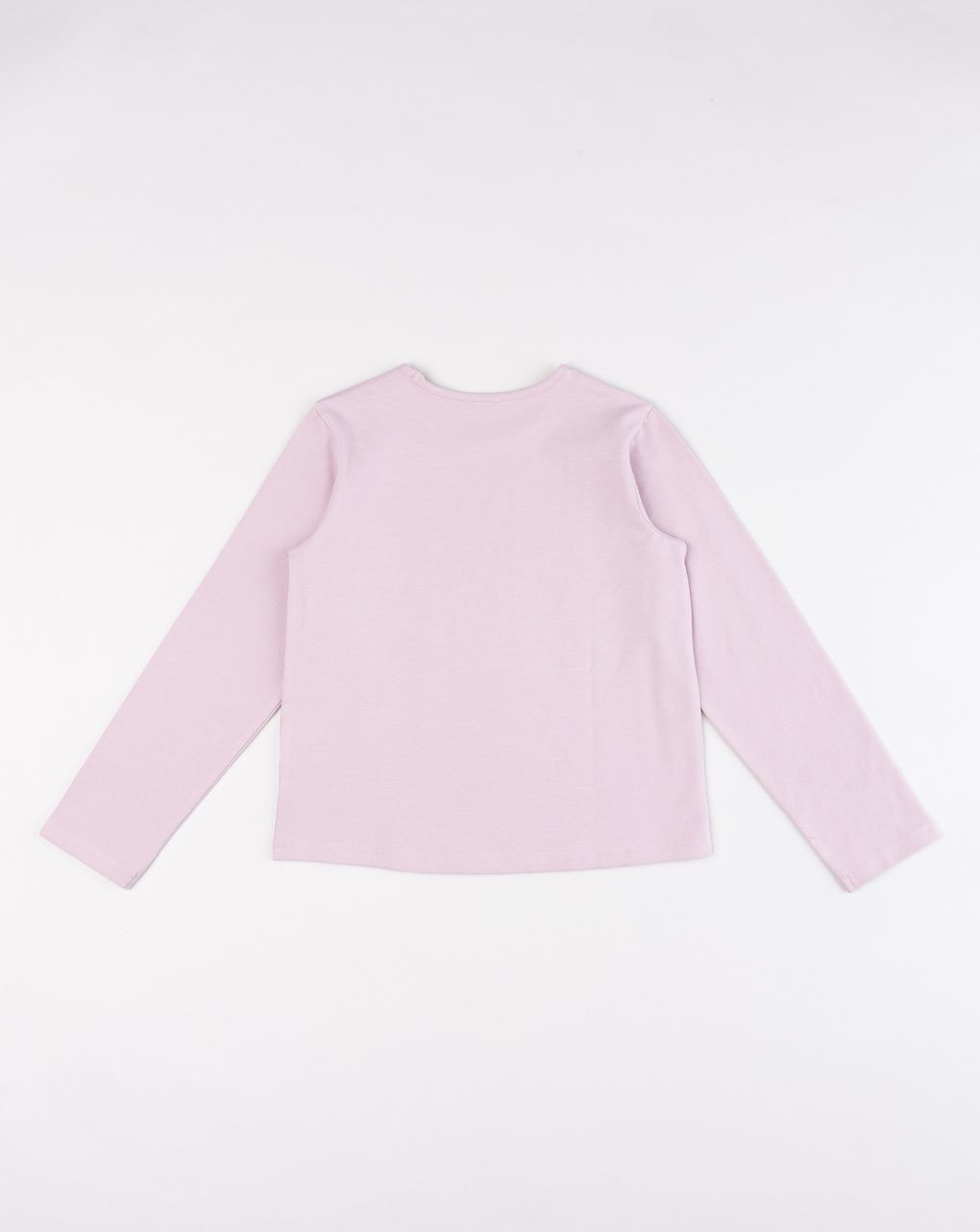 Maglia bimba rosa con cuori a contrasto