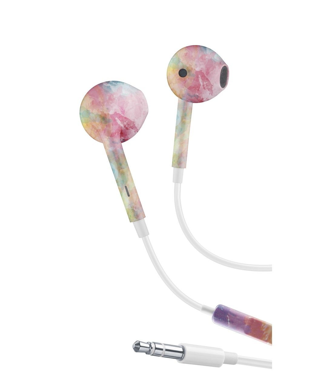 Auricolari capsula con microfono e jack 3.5 arcobaleno - music sound