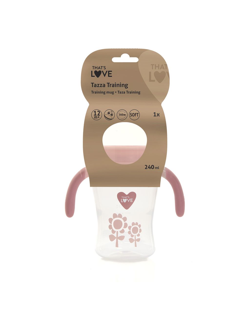 Tazza training 360 240 ml pink - that's love