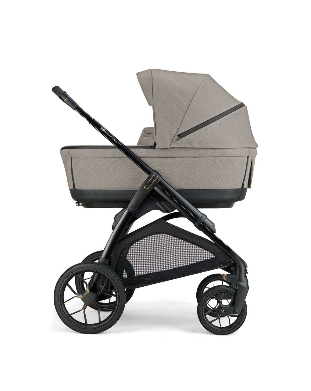 Aptica xt system quattro - tundra beige con telaio black e seggiolino auto darwin infant recline evo - inglesina