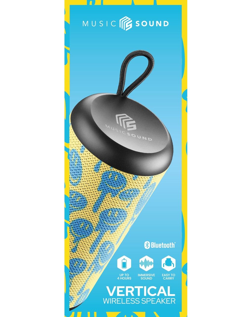 Speaker bluetooth vertical smile  - music sound