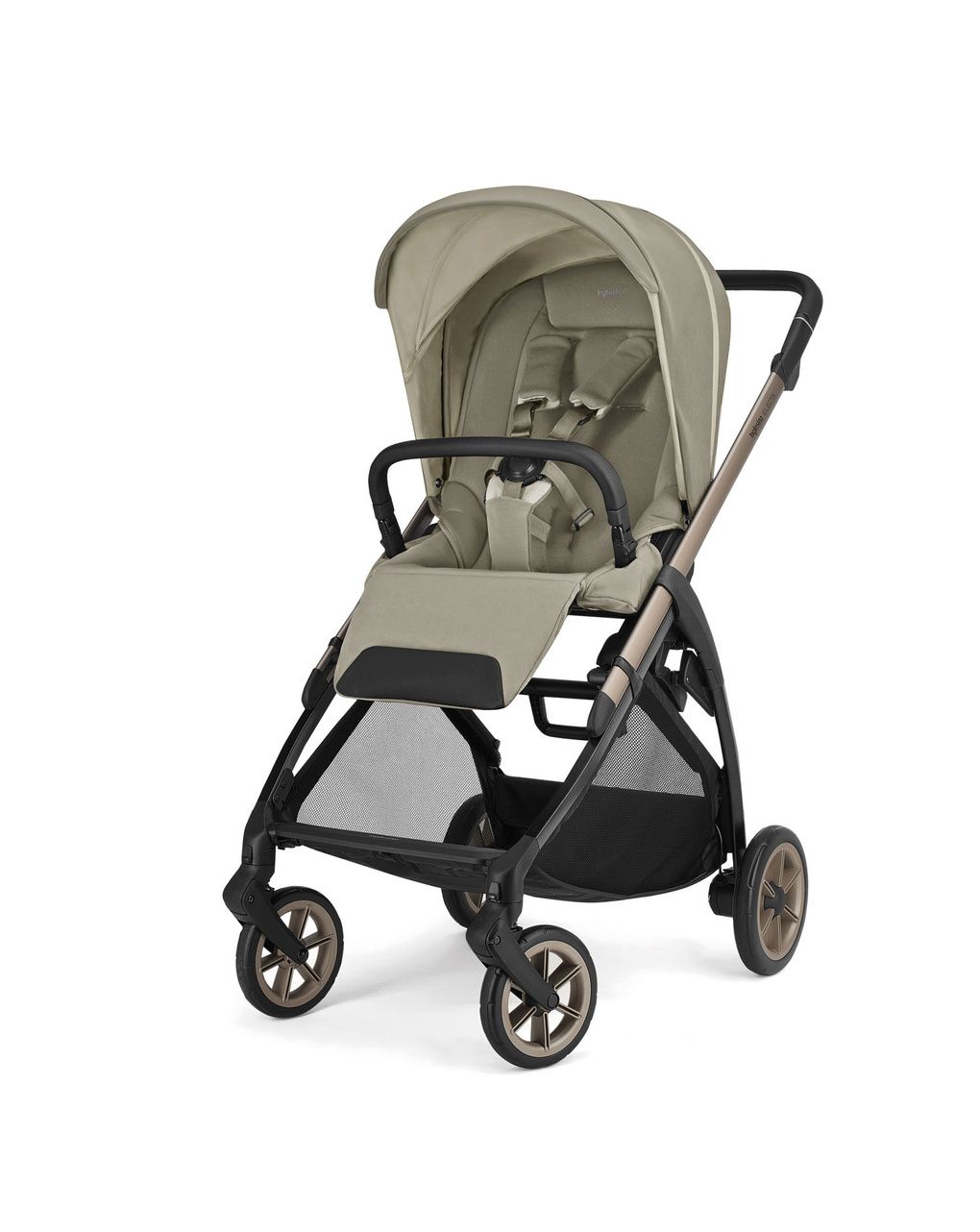 Electa system quattro - hangar beige con telaio bronze e seggiolino auto darwin infant recline evo - inglesina