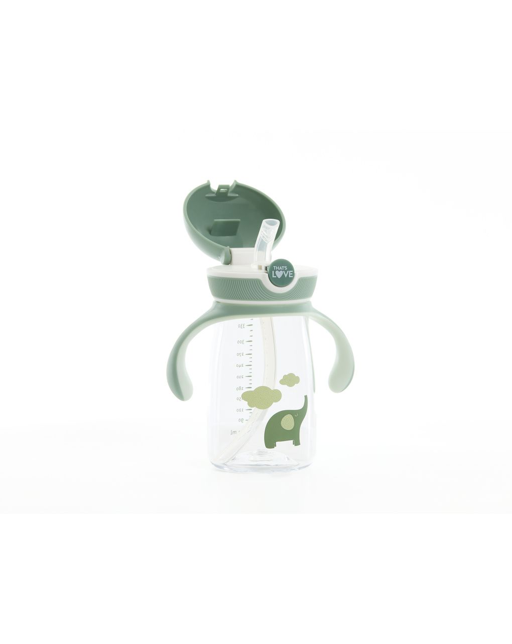 Tazza con cannuccia 12m+ elephant 360 ml - that's love