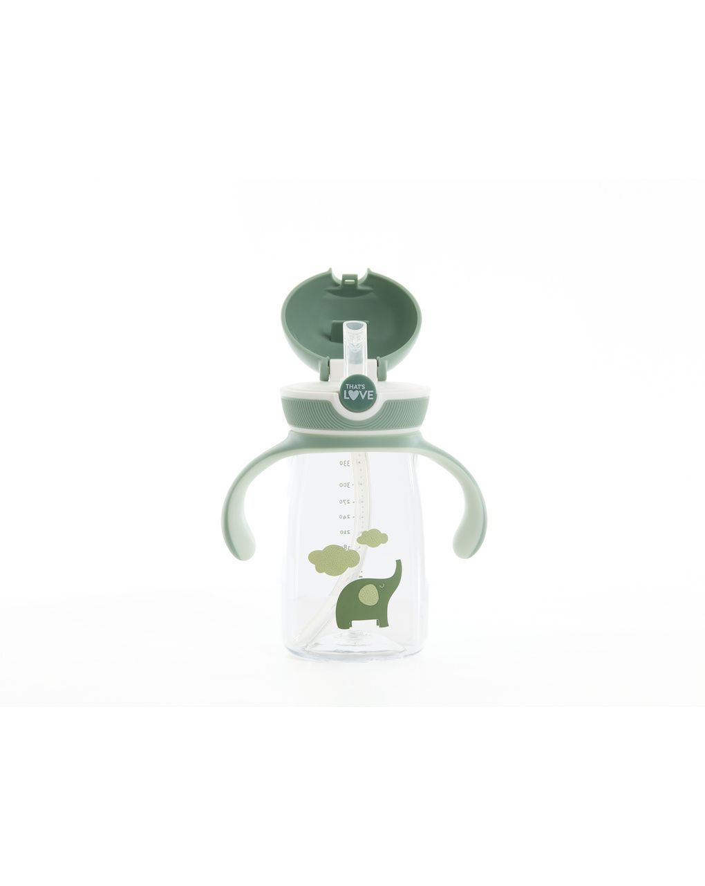Tazza con cannuccia 12m+ elephant 360 ml - that's love