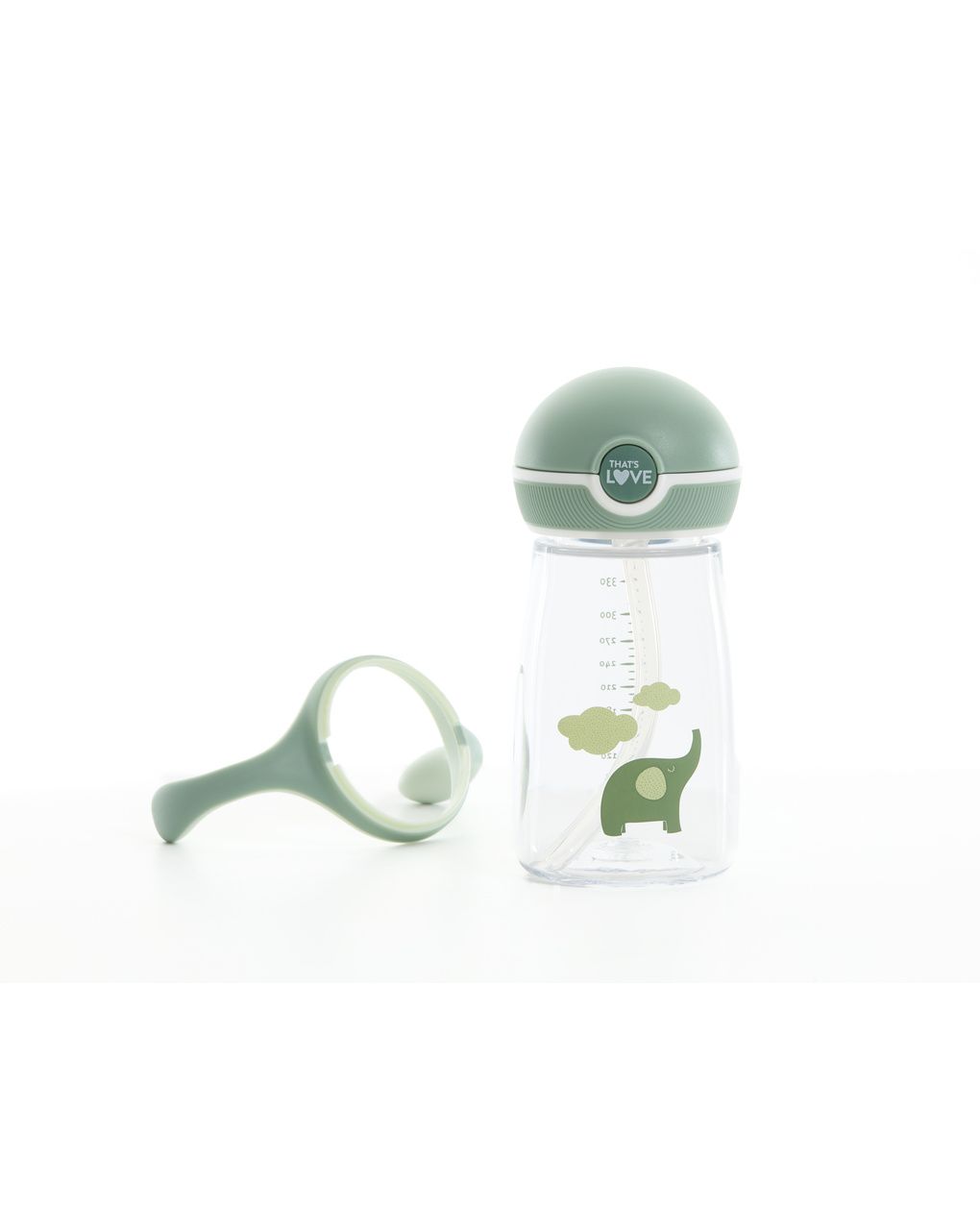 Tazza con cannuccia 12m+ elephant 360 ml - that's love
