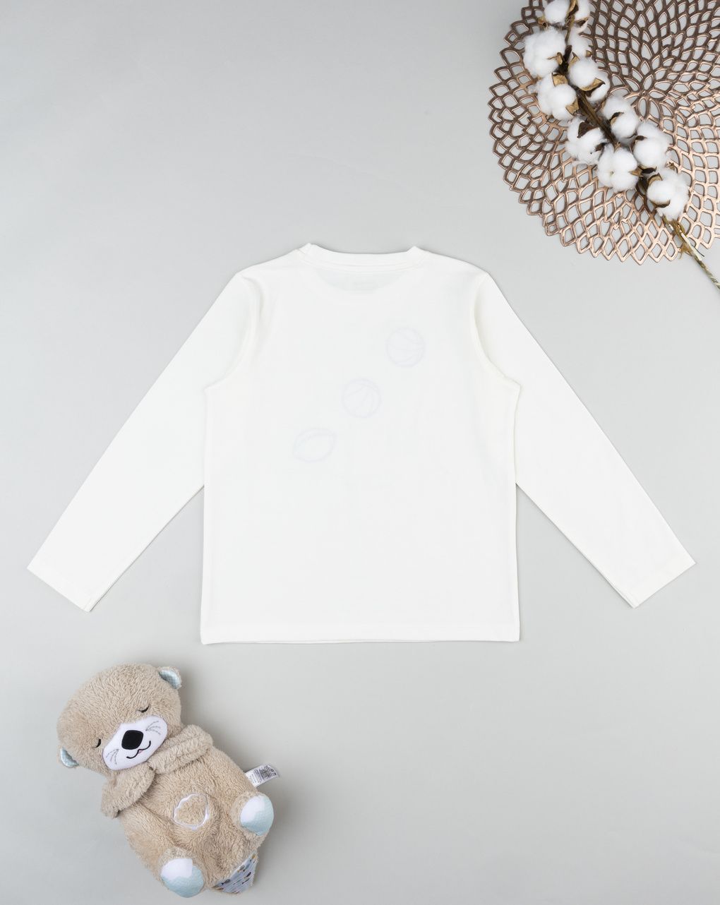 Maglia bambino bianca stampa palloni sportivi