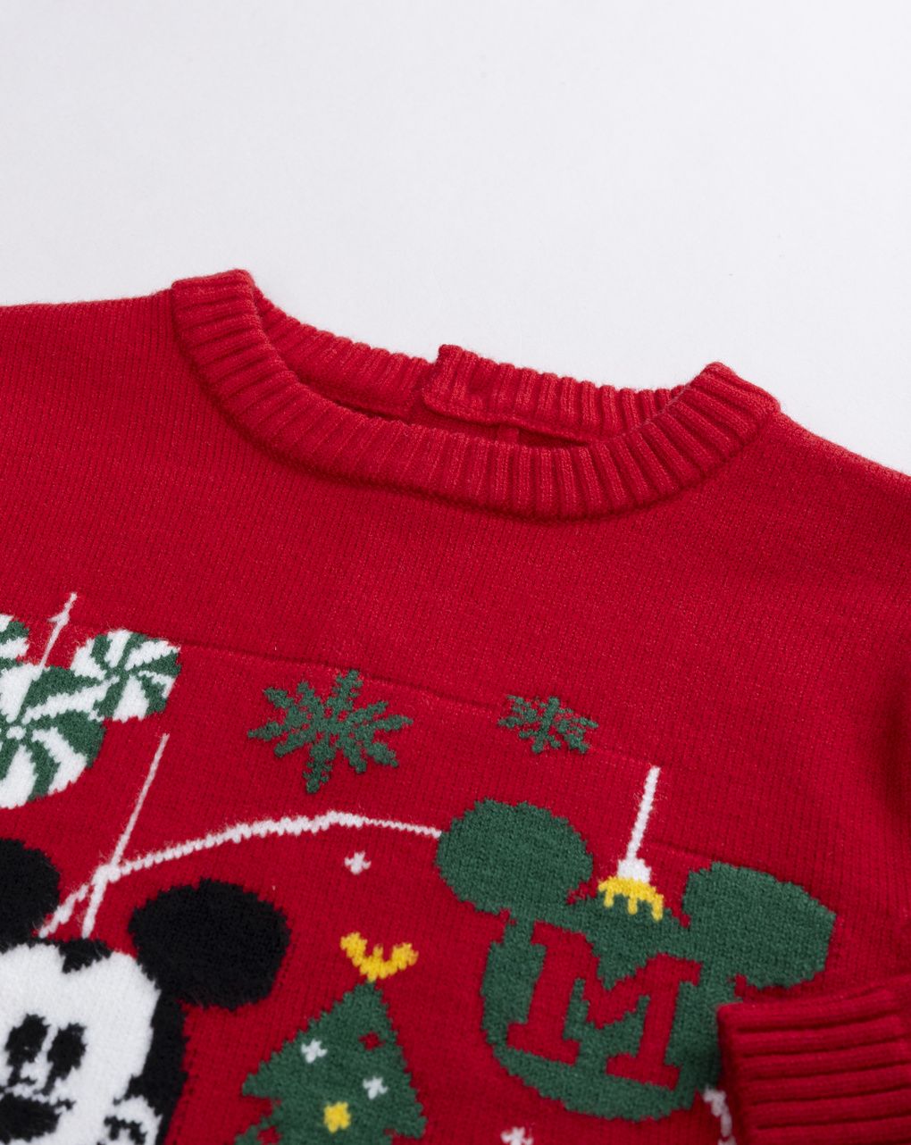 Maglione natalizio bimbo mickey mouse rosso