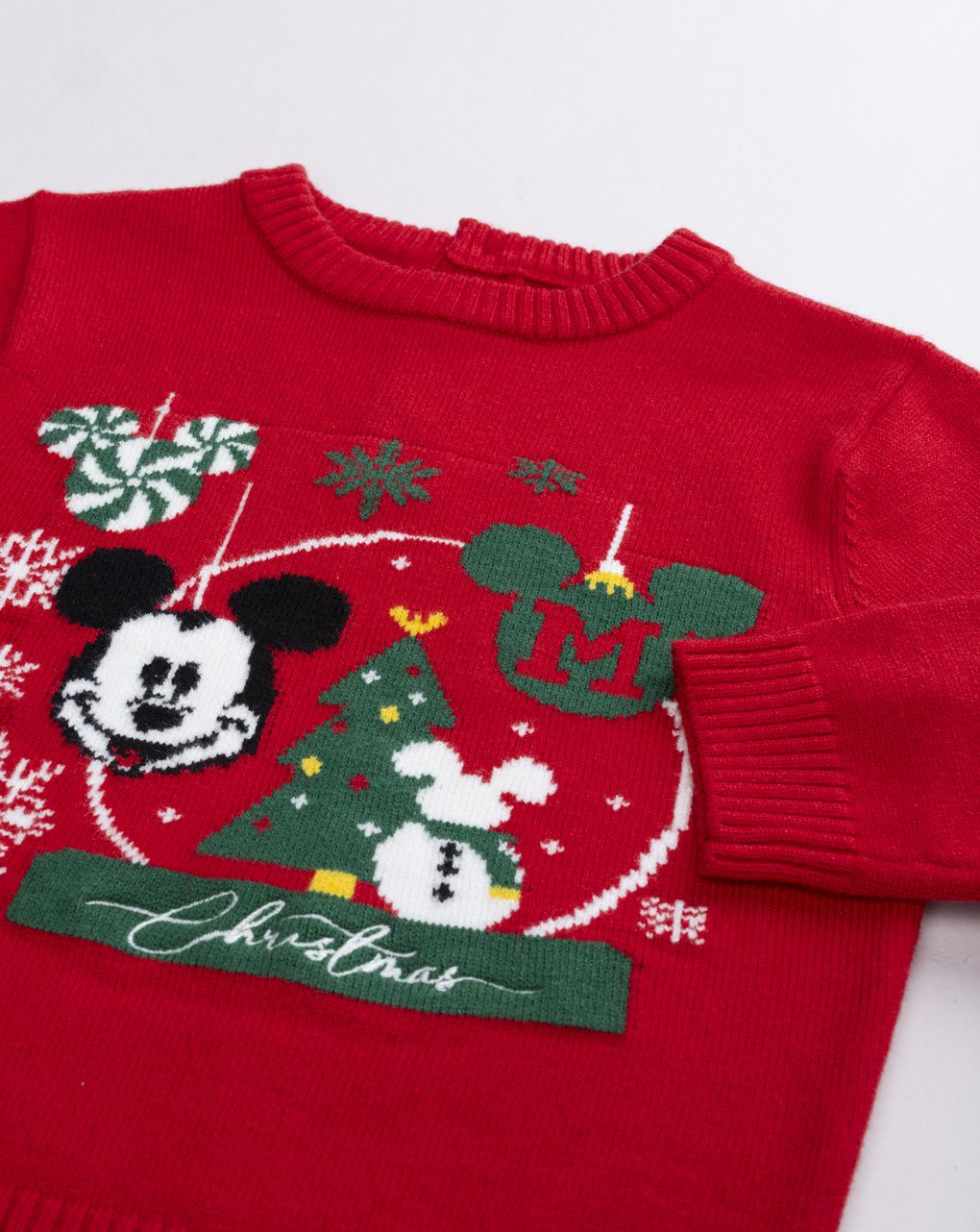 Maglione natalizio bimbo mickey mouse rosso