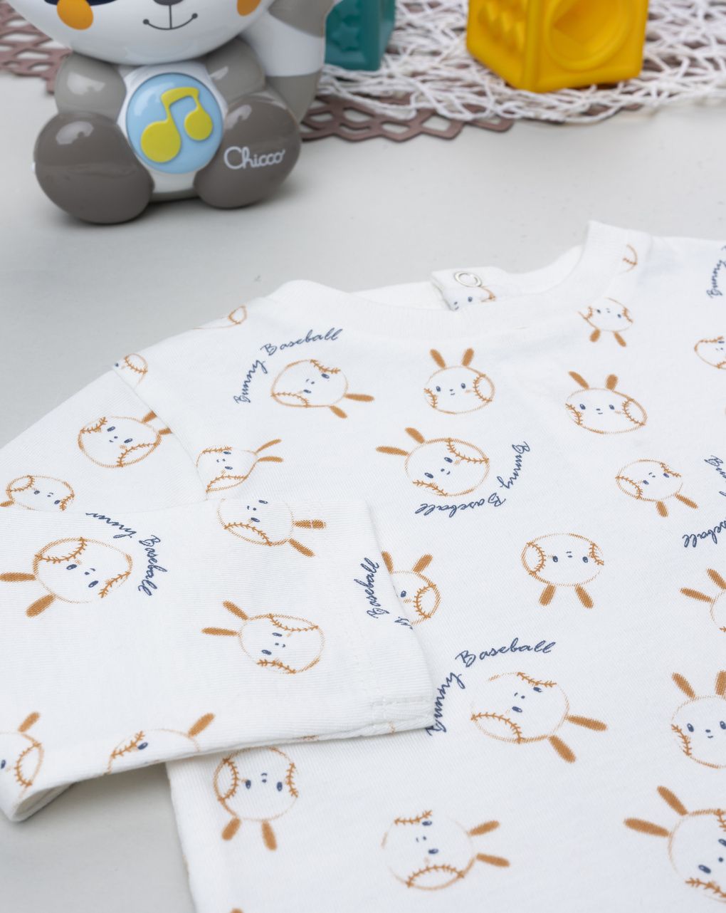 T-shirt maniche lunghe bimbo stampa allover