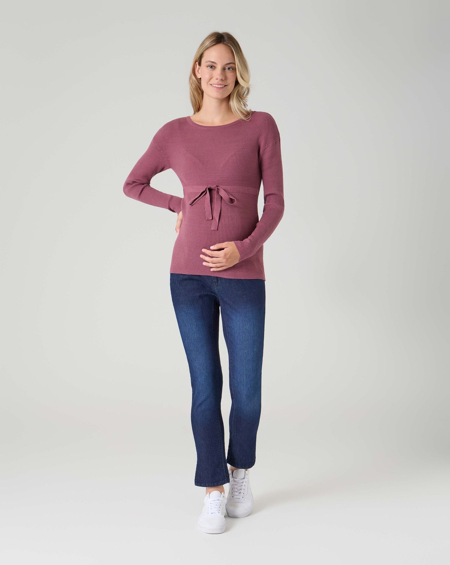 Maglia tricot premaman bordeaux