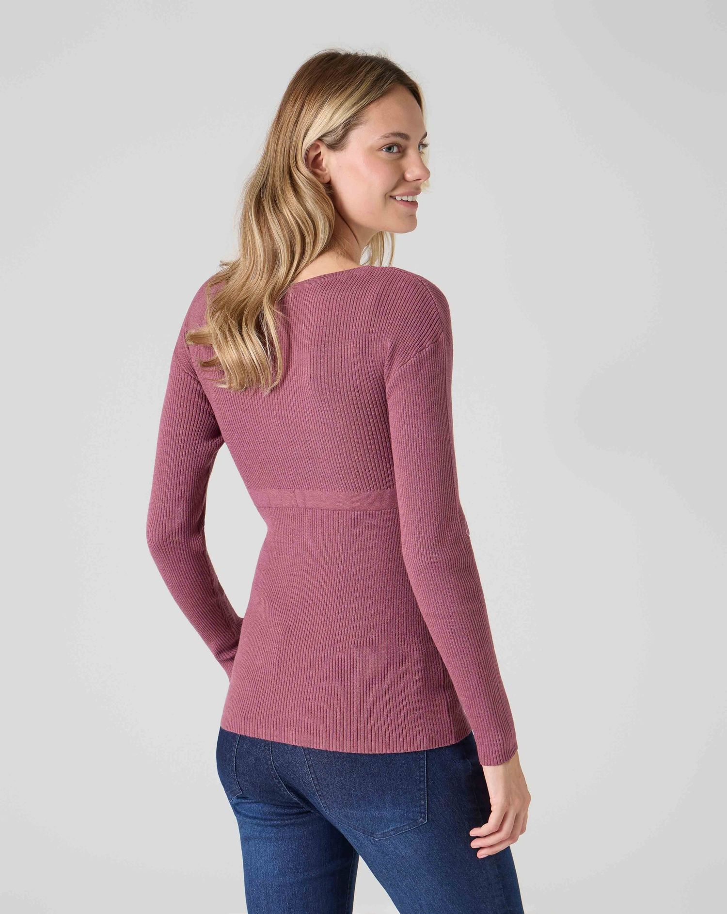 Maglia tricot premaman bordeaux
