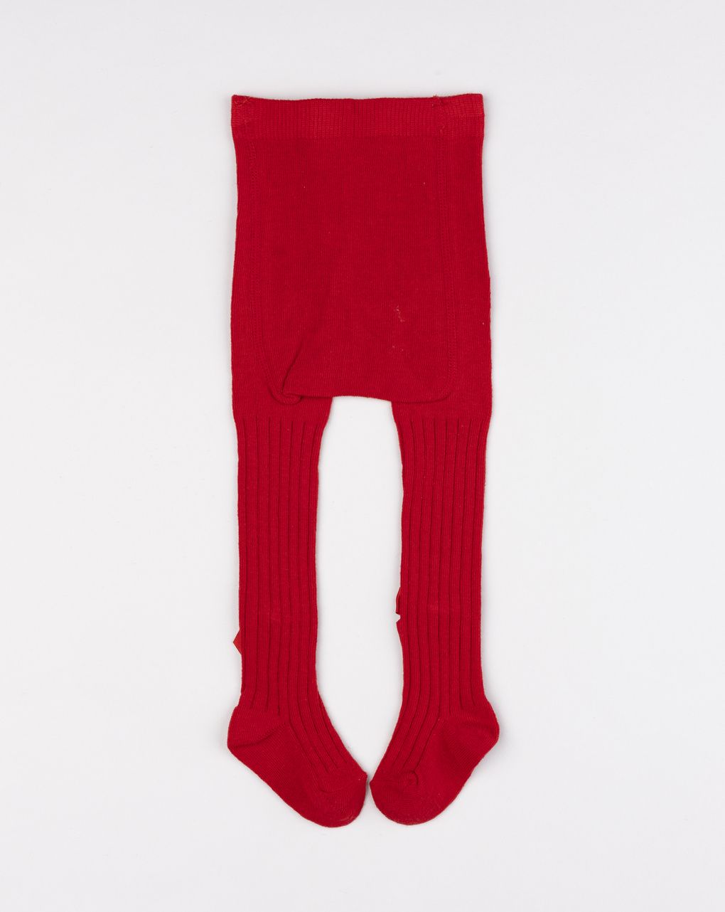 Collant bimba rossi a costina