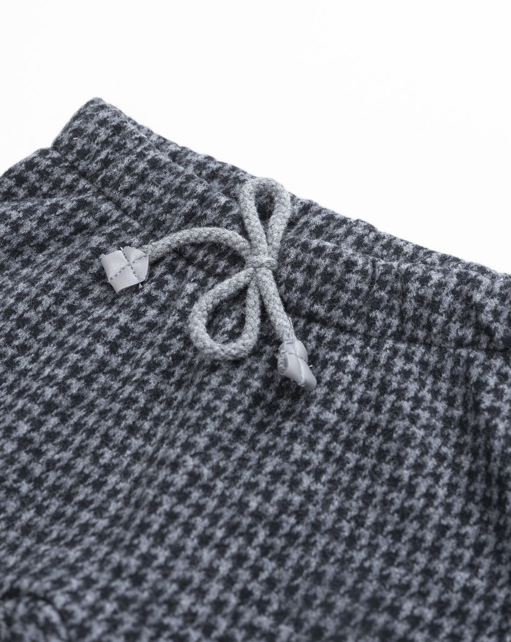 Pantaloni neonato pied de poule grigio