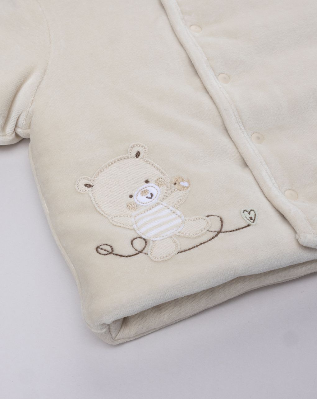 Giubbino beige neonato reversibile