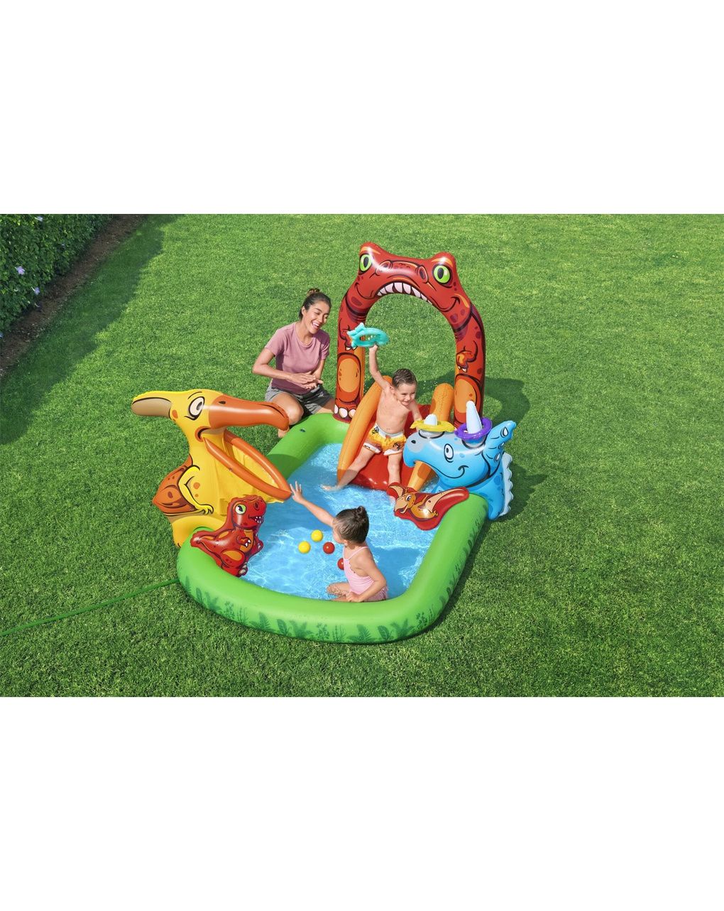 Playcenter gonfiabile bestway® jurassic splash™ con piscinetta, 2 anni+