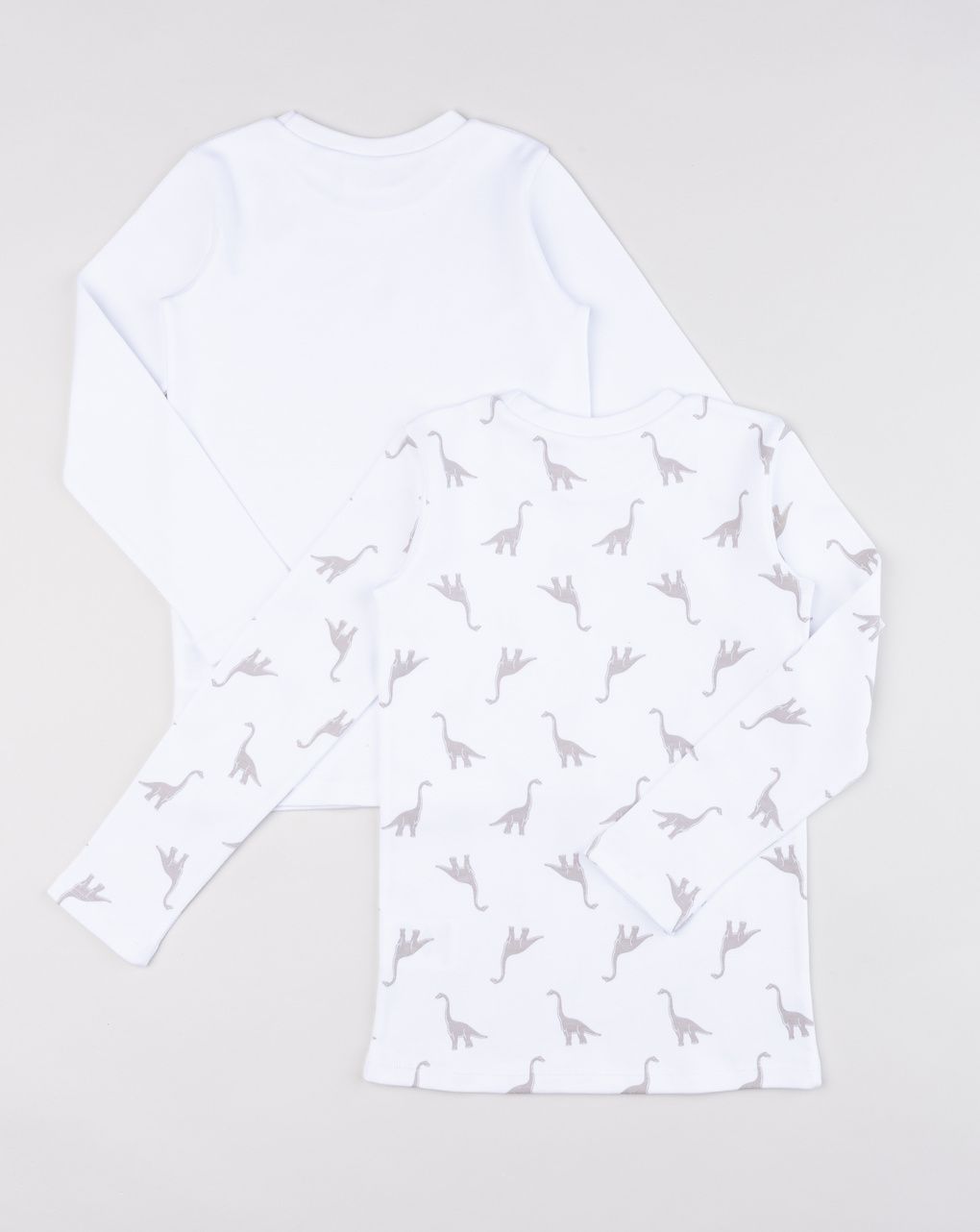 Pack 2 t-shirt intime manica lungha bambino dino