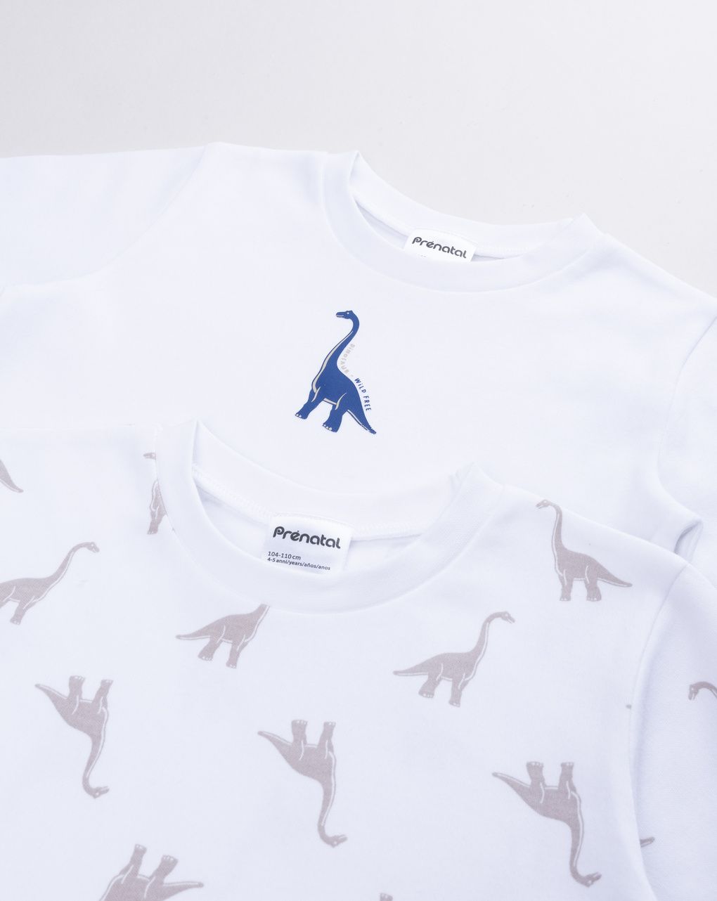 Pack 2 t-shirt intime manica lungha bambino dino