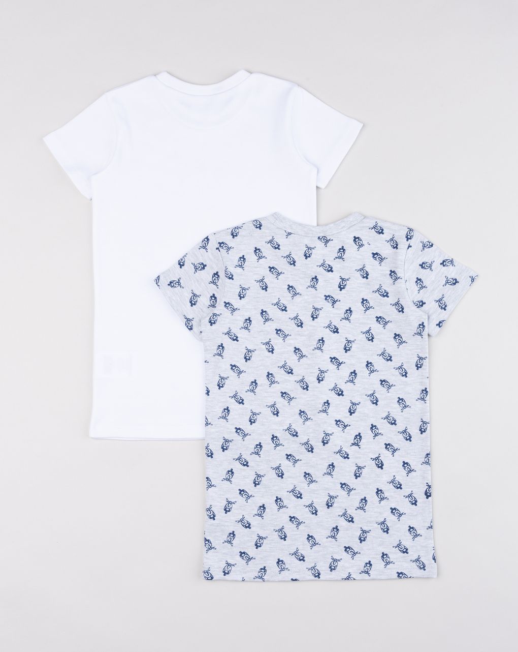 Pack 2 t-shirt intime bambino vespa bianco/grigio