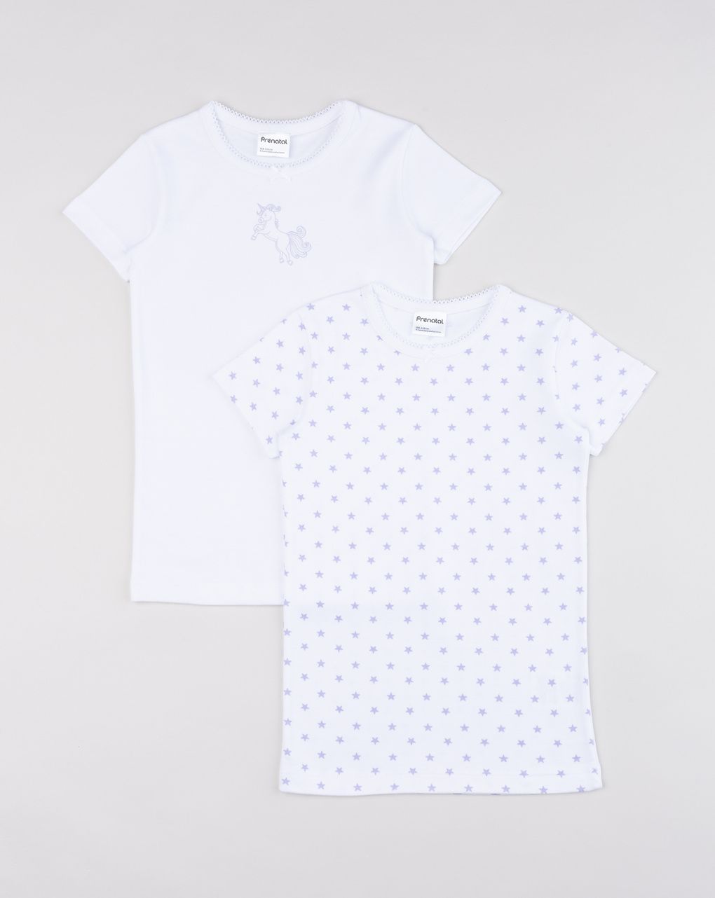 Pack 2 t-shirt intime bambina unicorni