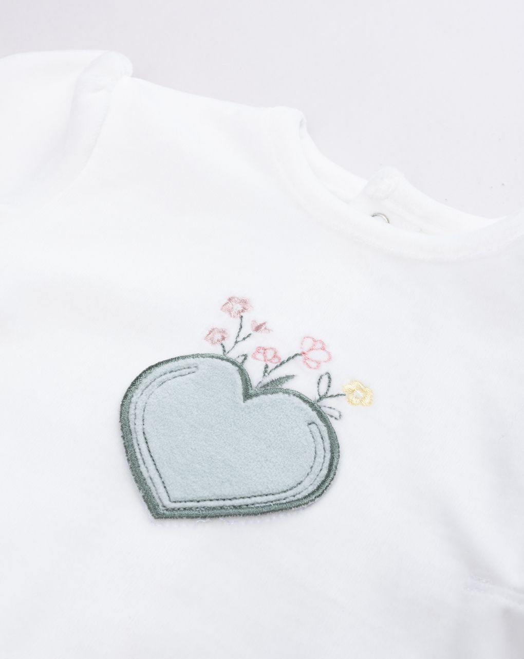 Completo da neonata 2 pezzi maglia e ghette verde e bianco