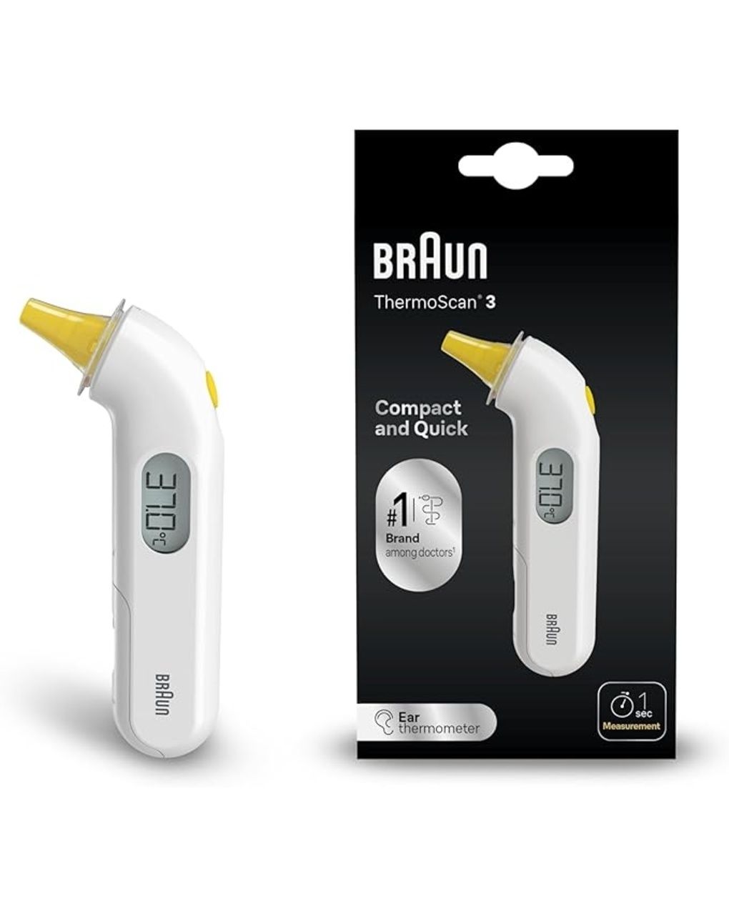 Termometro auricolare thermoscan 3 - braun