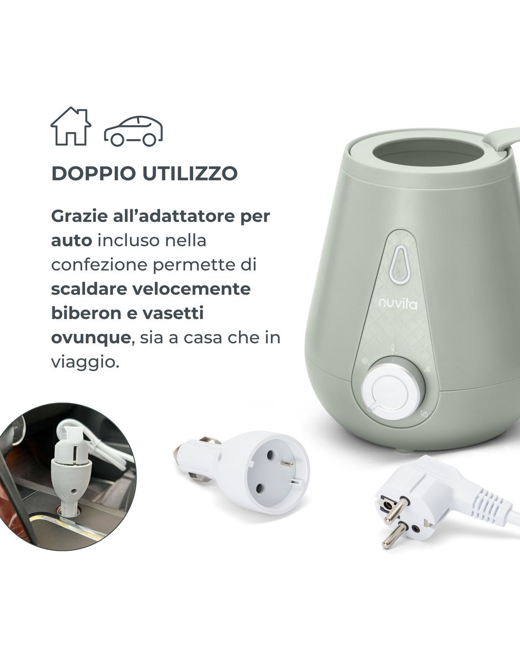Scaldabiberon casa/auto 1165 - nuvita