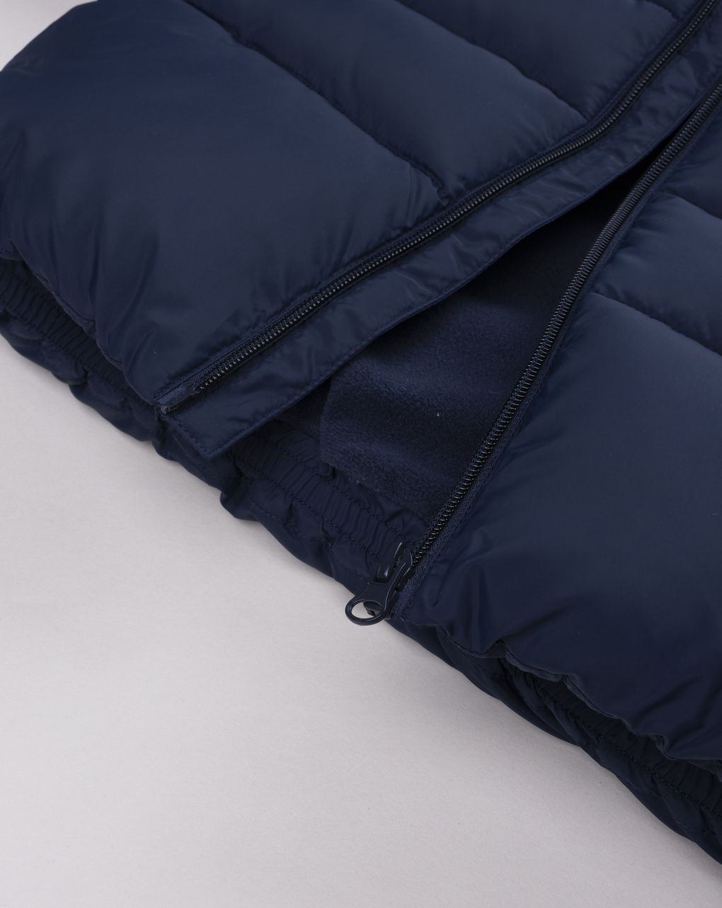 Piumino raglan con cappuccio blu navy bimbo