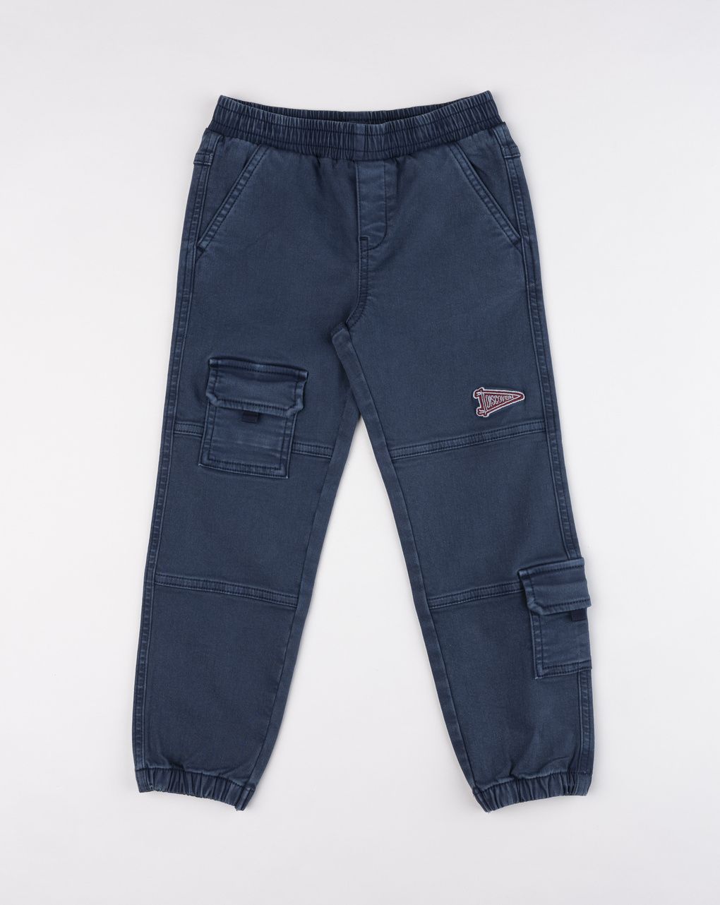 Pantaloni lunghi charming forest con tasconi blu bambino