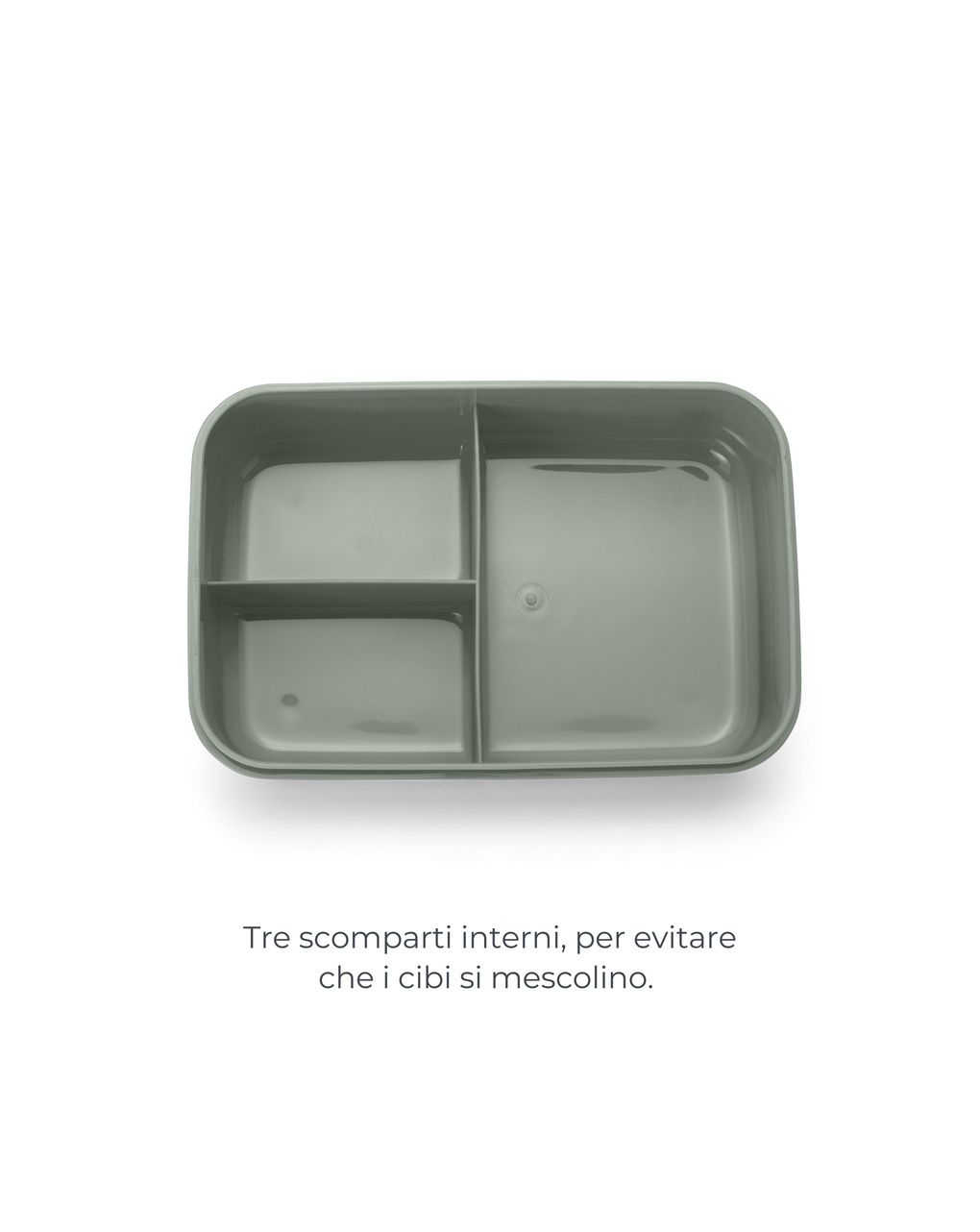 Lunch box per bambini a scomparti fissi da 1000ml - 4430 / sage green - nuvita