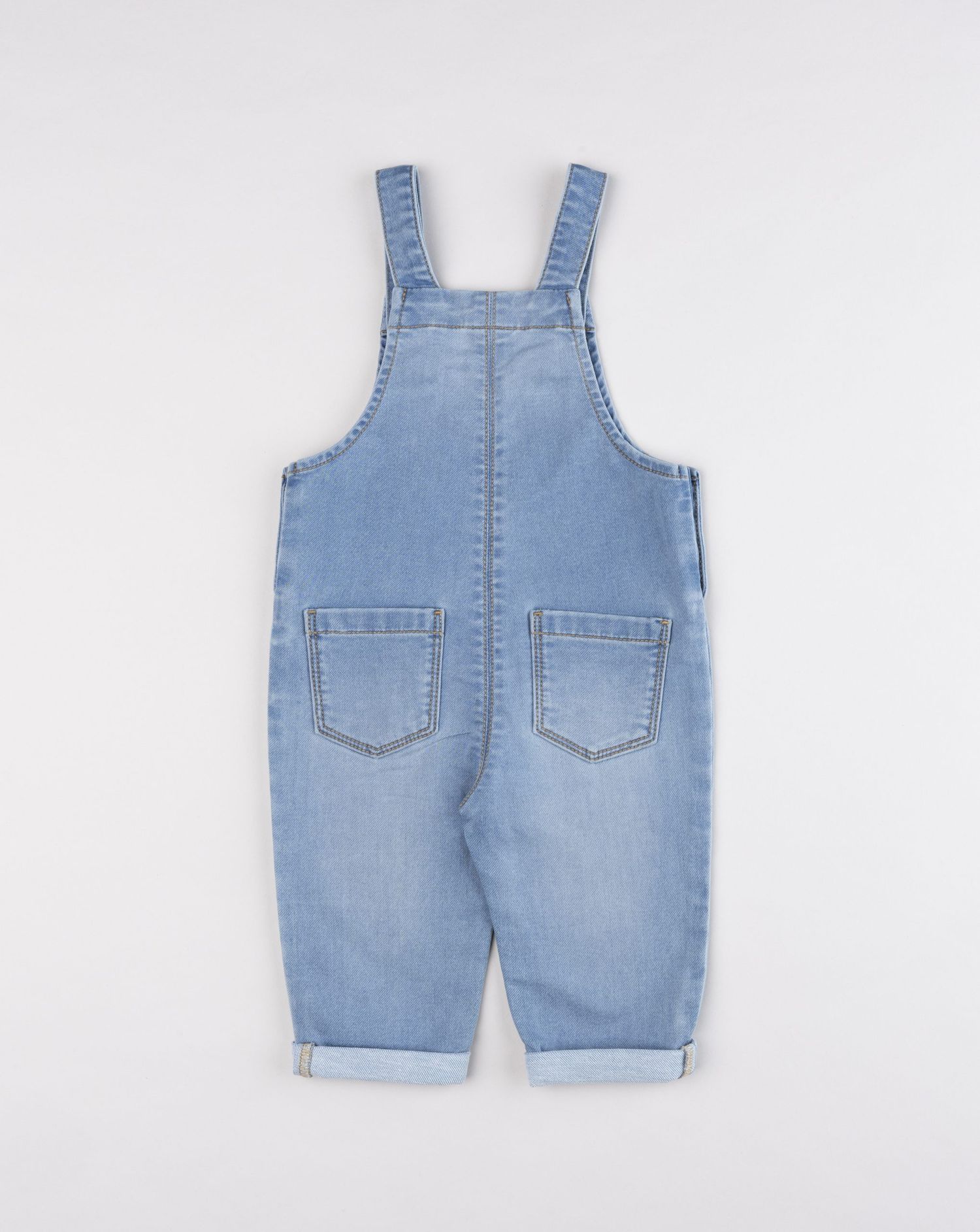 Salopette jeans lunga denim bimbo
