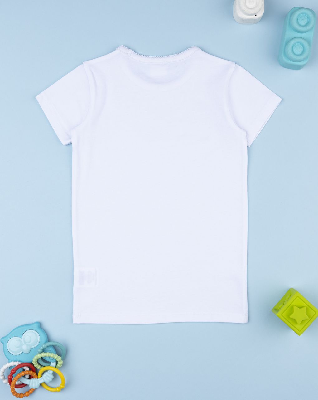 Maglia intima bimba bianca fiori