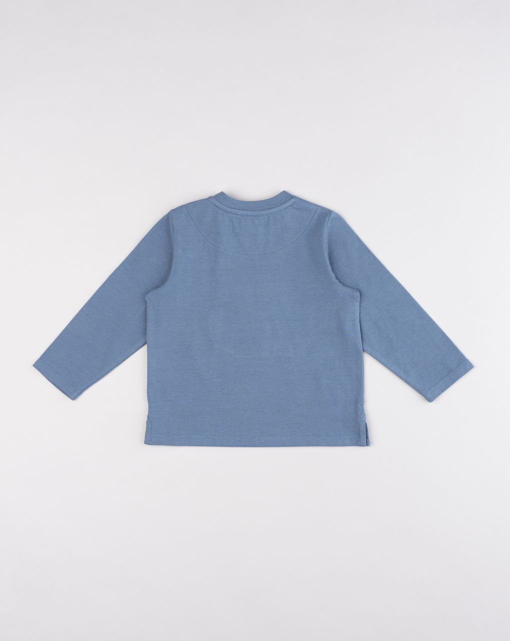 T-shirt fox a manica lunga azzurro scuro bimbo