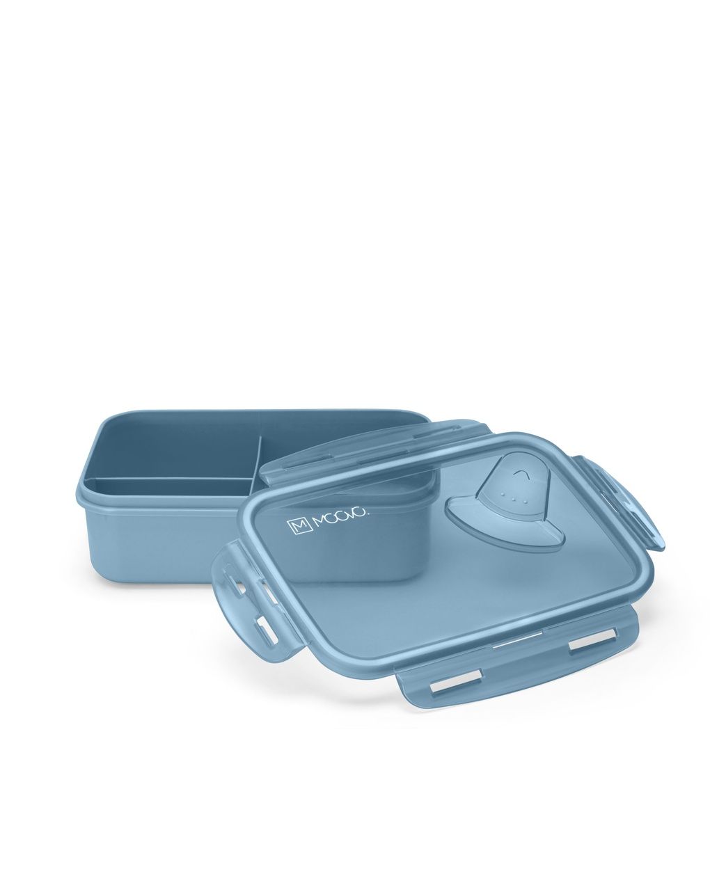 Lunch box per bambini a scomparti fissi da 1000ml - kiddiekit 4430 / powder blue - nuvita
