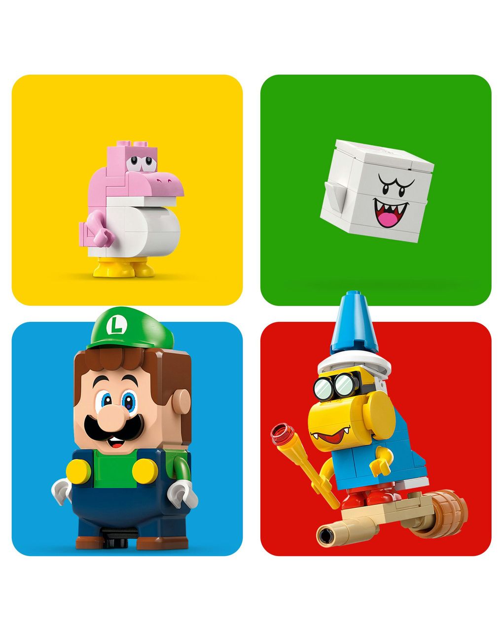 Lego super mario 71440 avventure di lego luigi interattivo, giocattolo con 4 personaggi nintendo da collezione per bambini 6+
