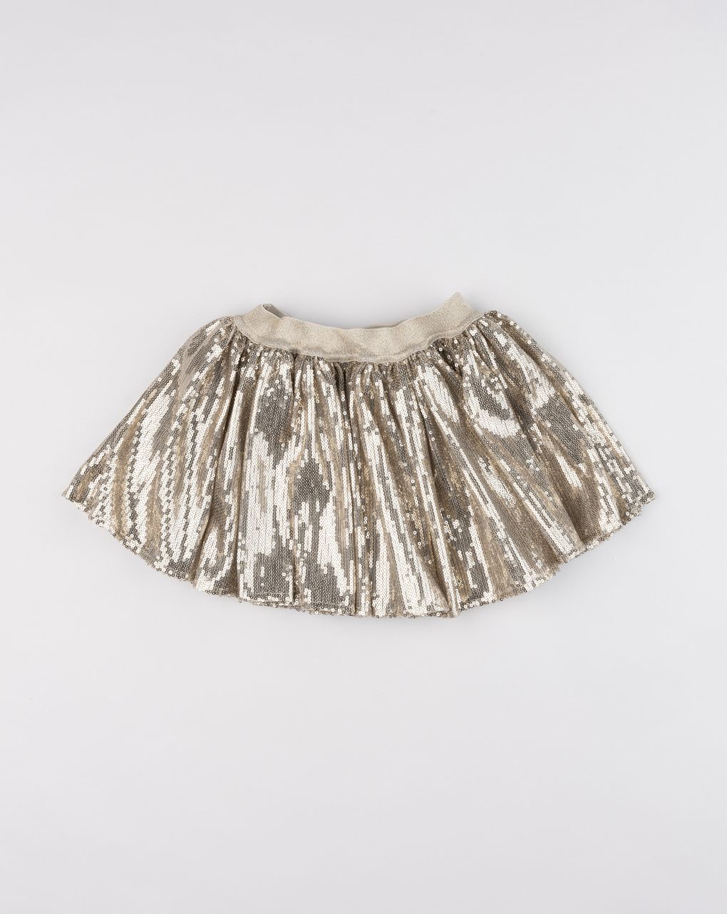 Gonna paillettes magic champagne bambina