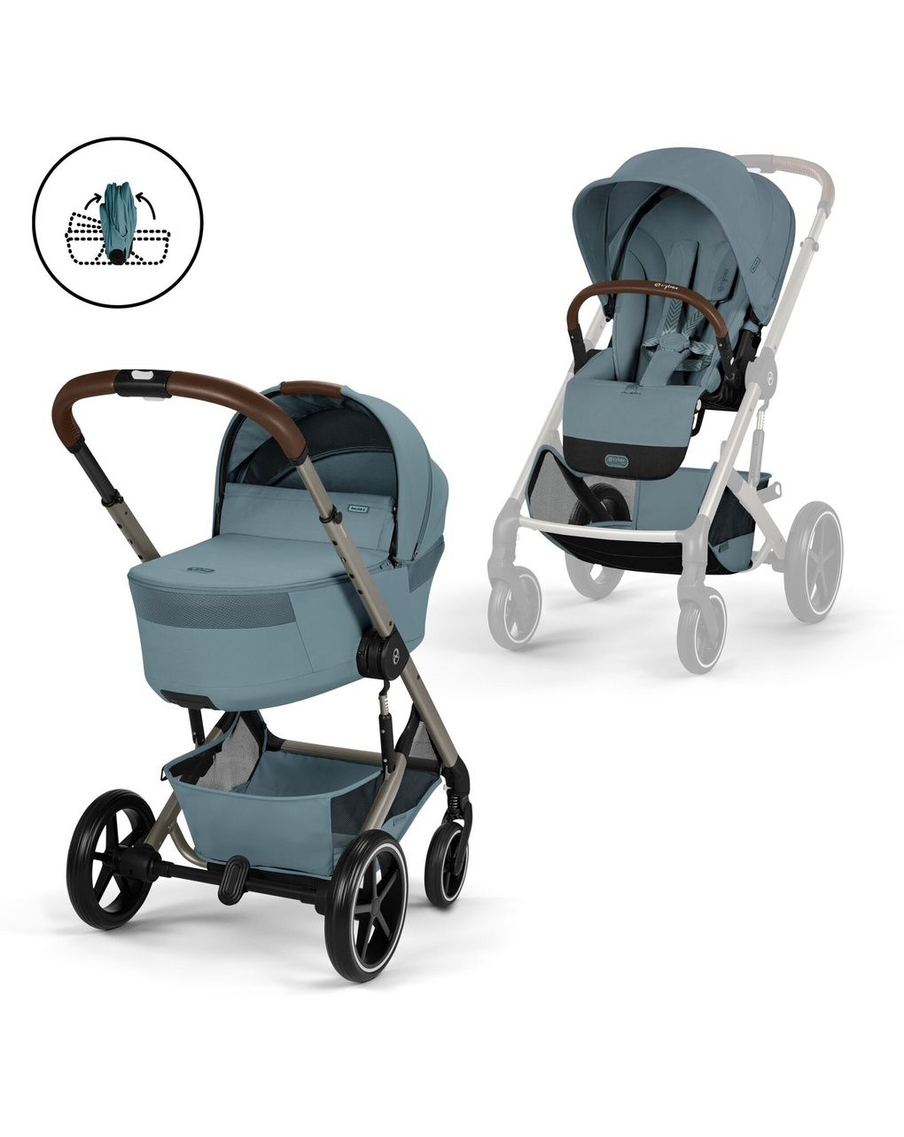 Trio balios s lux tpe nav rich cloud g3 pls stormy blue+adatt - cybex