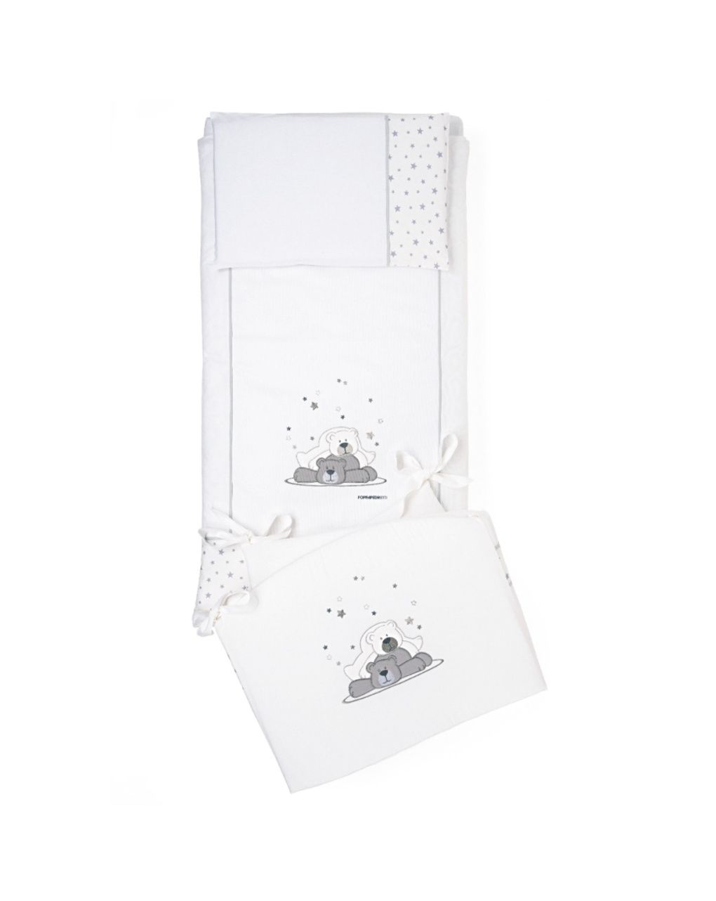 Completo piumone lettino dolcestella bianco - foppapedretti