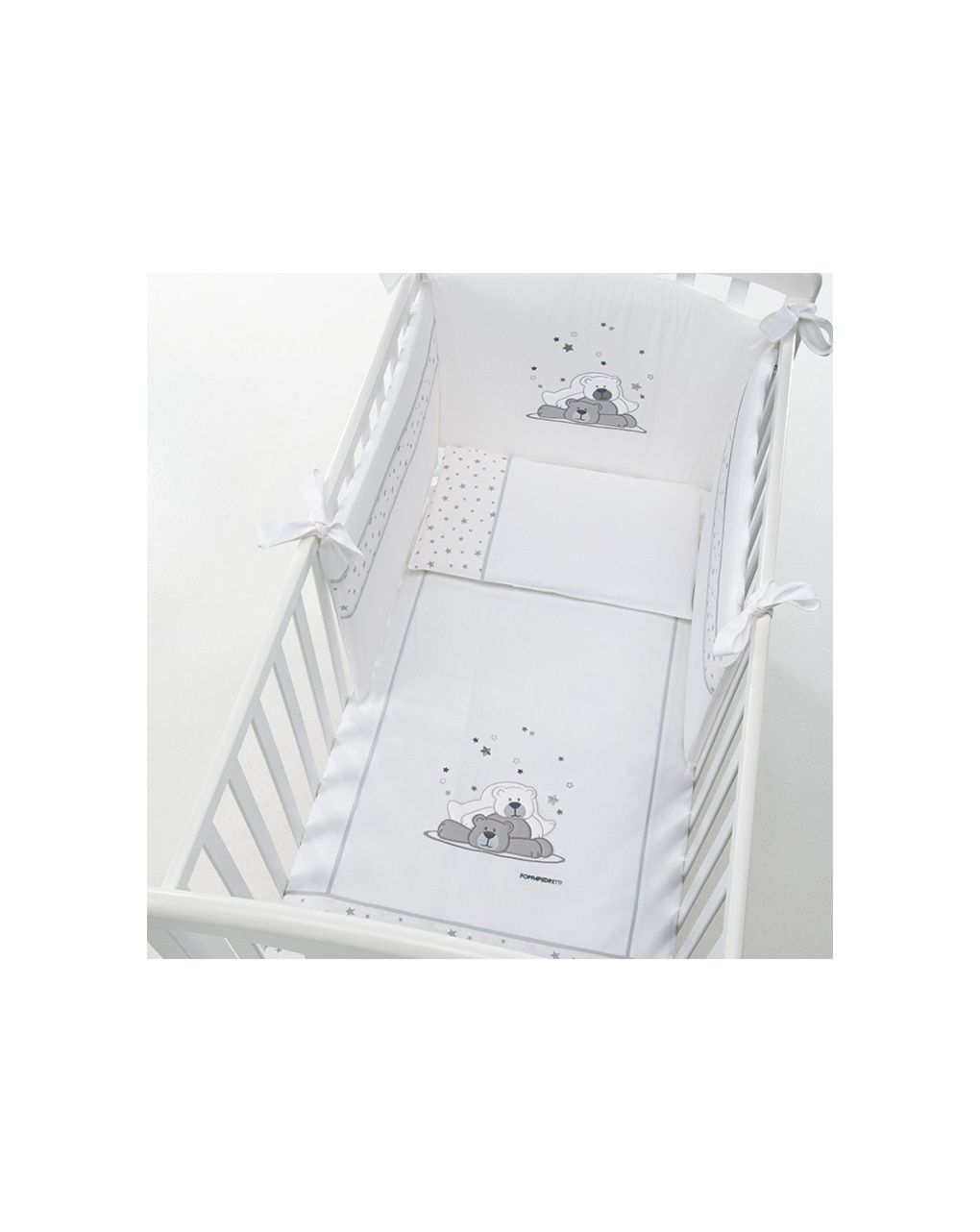 Completo piumone lettino dolcestella bianco - foppapedretti