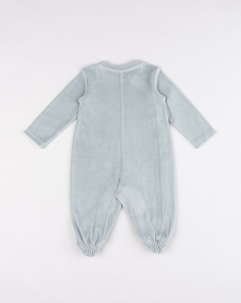 Tutina neonato verde con "teddy geometric"