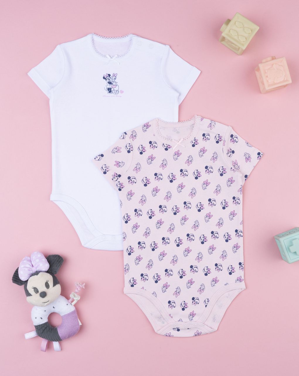Pack 2 body bimba minnie maniche corte