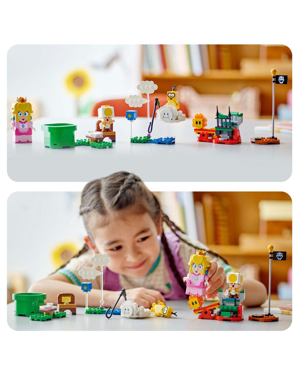 Lego super mario 71441 avventure di lego peach interattiva, giocattolo con personaggi e principessa nintendo per bambini 6+