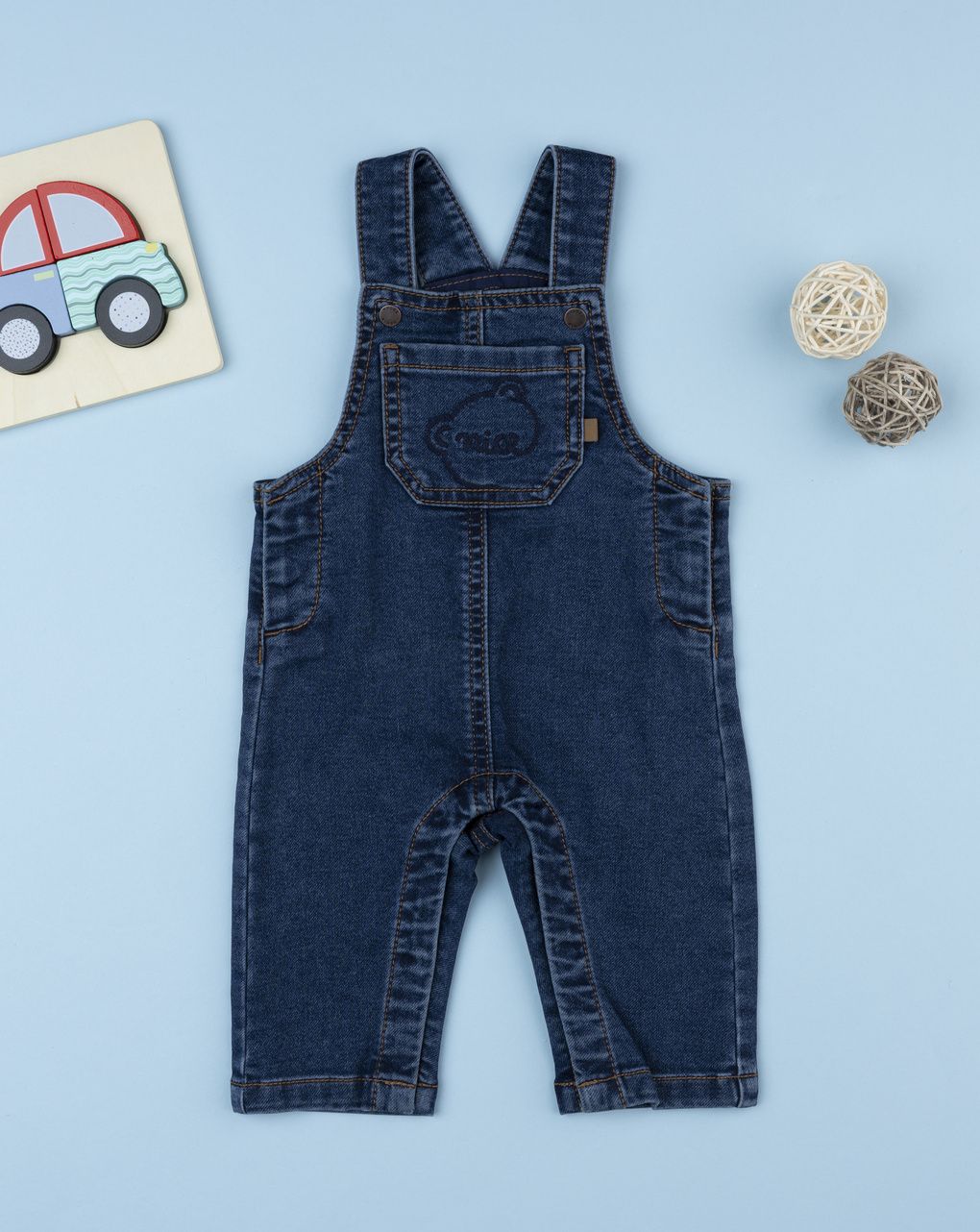 Salopette bimbo blu denim