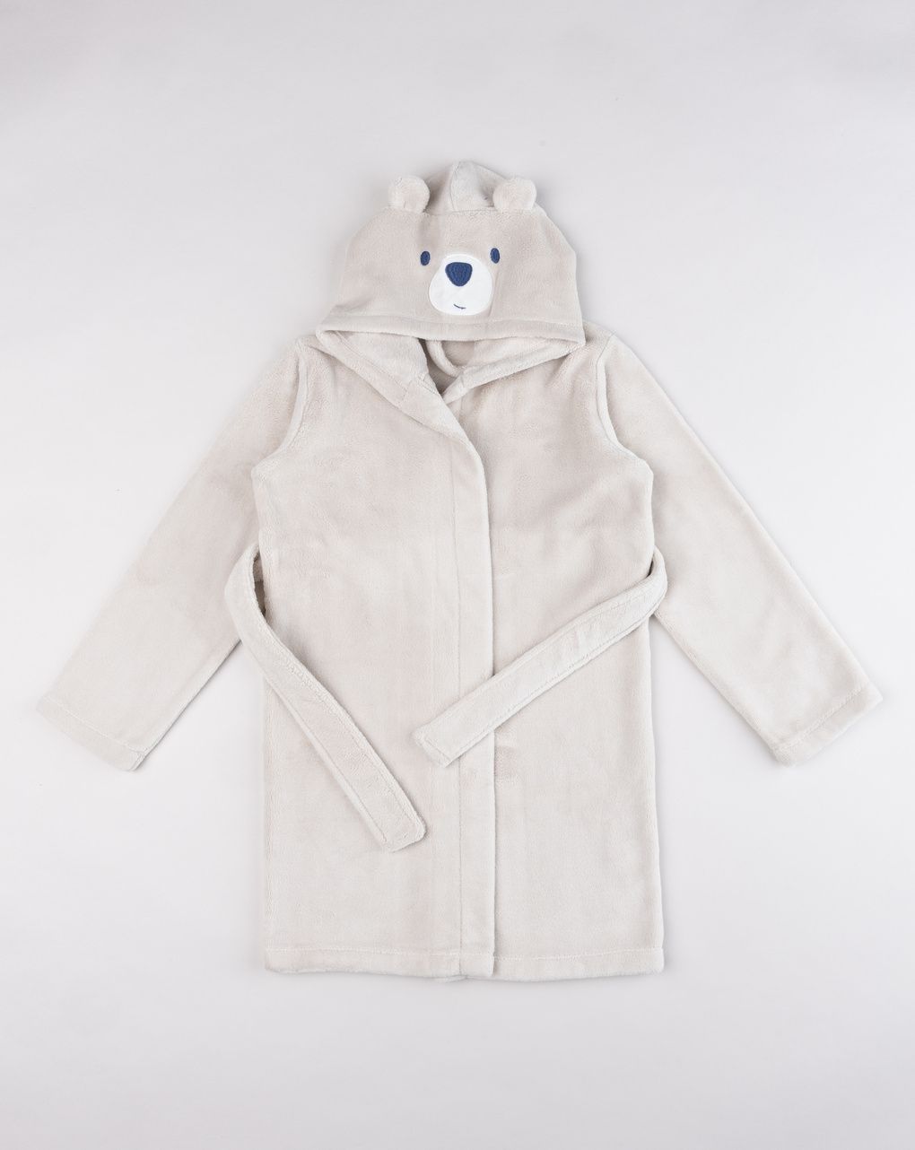Vestaglia orsetto a manica lunga beige bambino