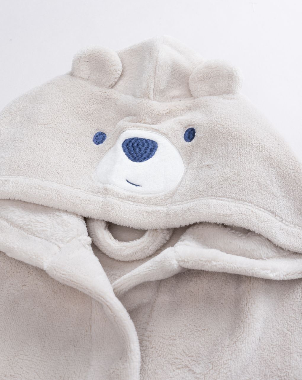 Vestaglia orsetto a manica lunga beige bambino