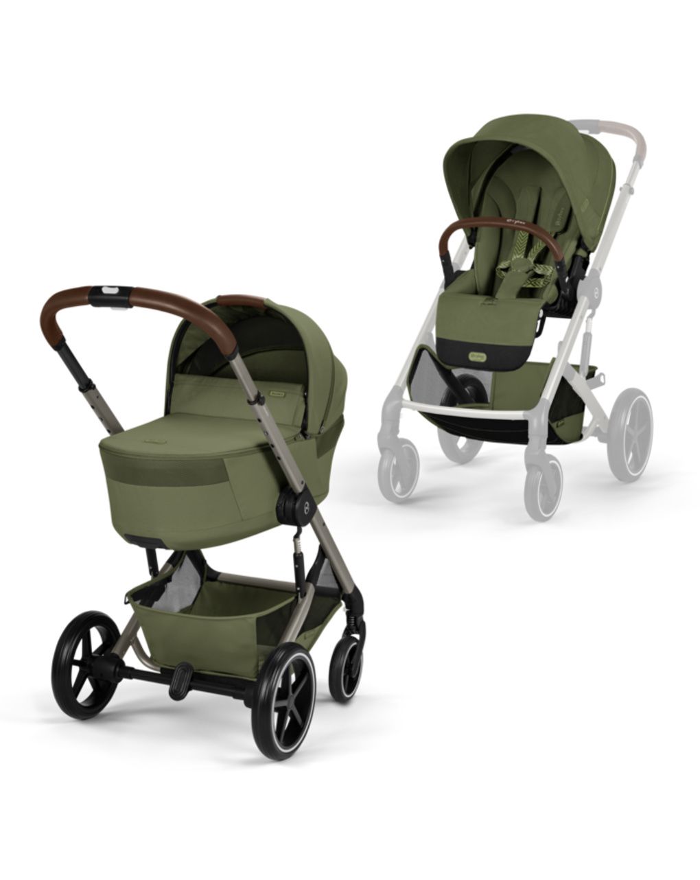 Duo balios s lux tpe nav. rich. moss green khaki - cybex